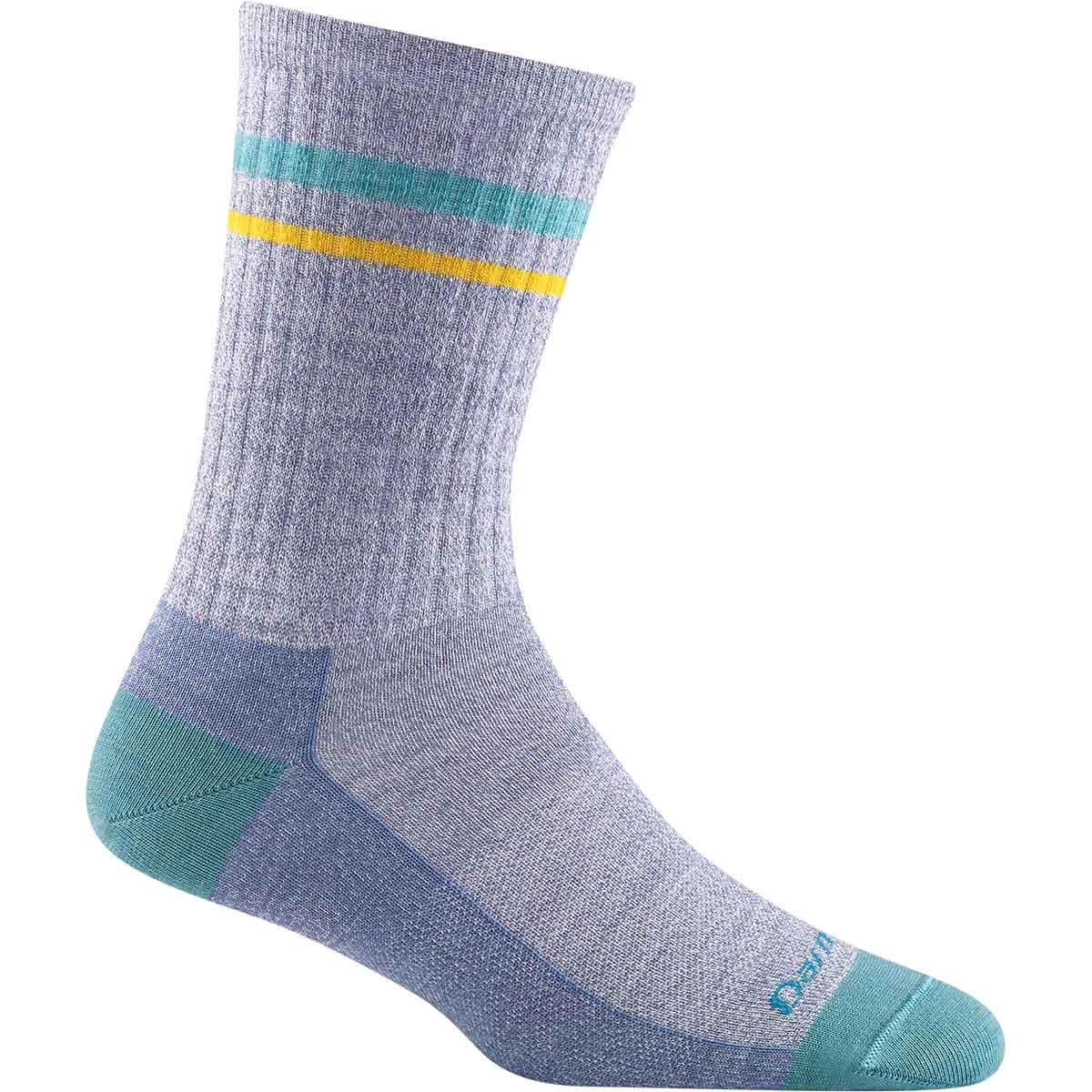 Darn Tough Letterman Lightweight Crew Sock Women's in Light Denim